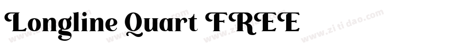 Longline Quart FREE字体转换